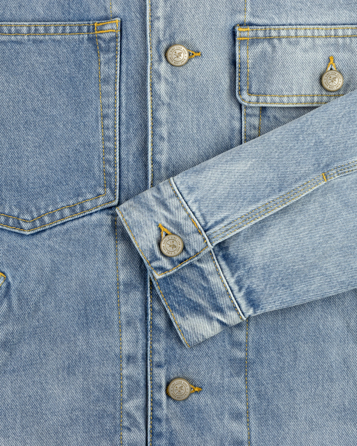 Aimé Leon Dore Evening blue Denim Trucker Jacket Clothing