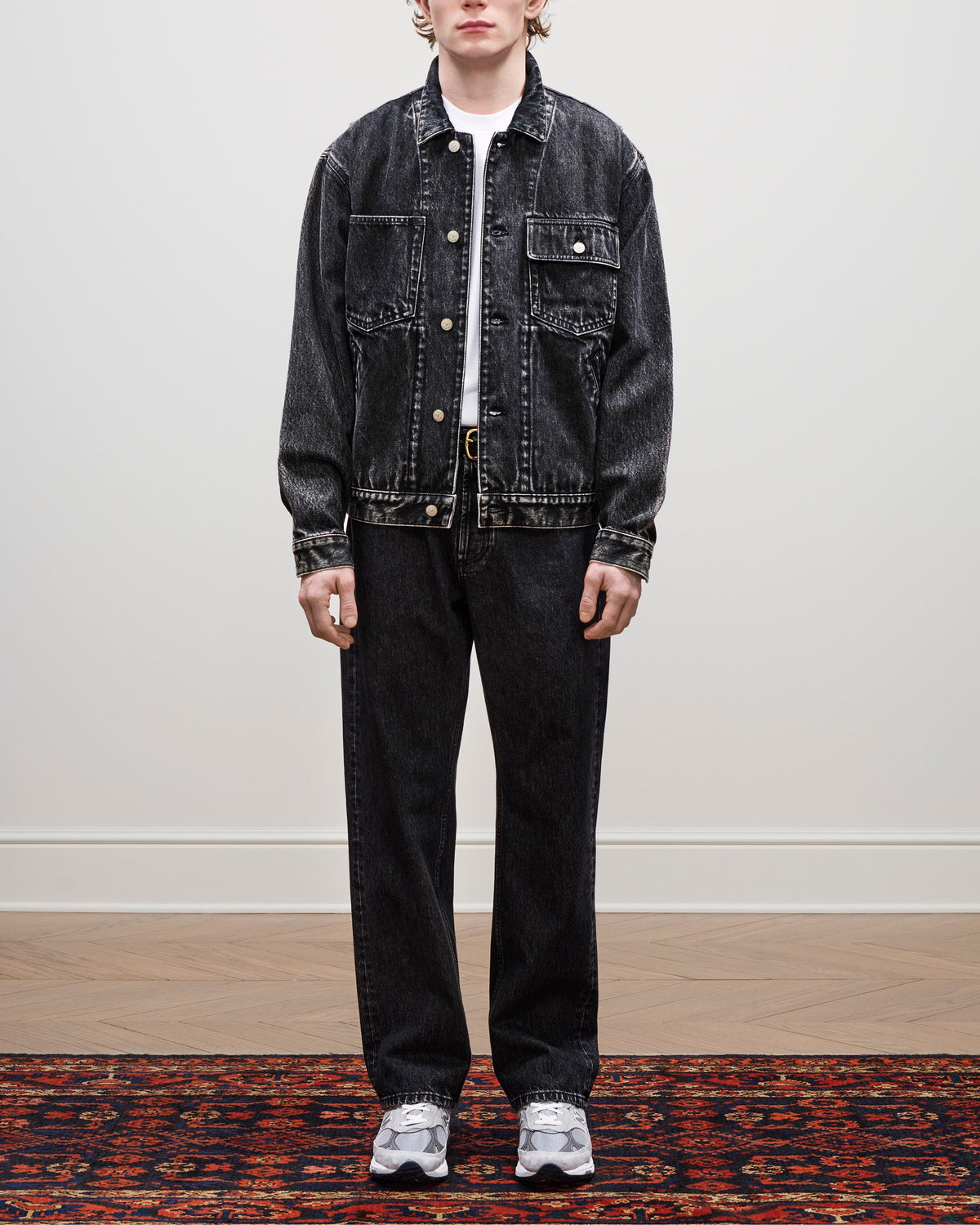 Aimé Leon Dore Evening blue Denim Trucker Jacket Clothing