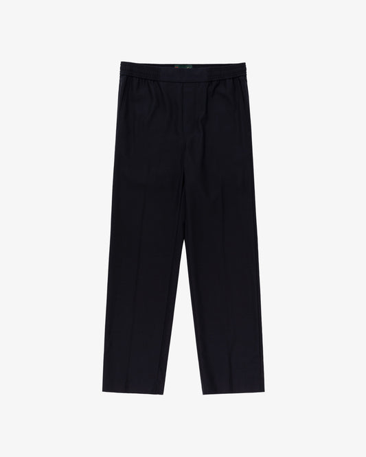 Aimé Leon Dore Evening blue Tropical Wool Elasticated Waist Suit Trouser Clothing