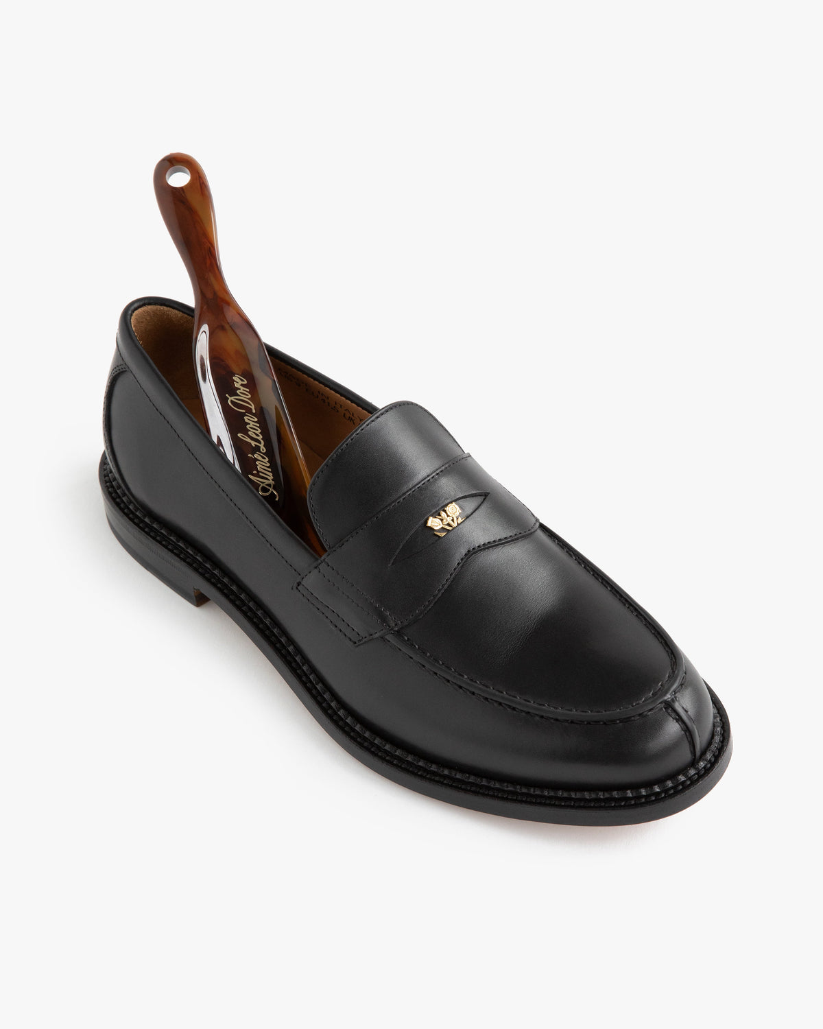 Aimé Leon Dore Black Queens Crest Loafer Footwear