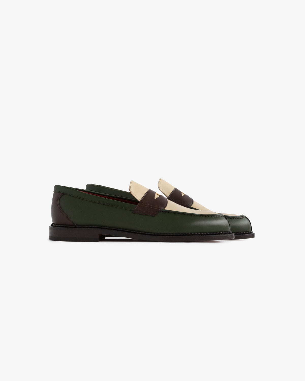 Aimé Leon Dore Green multi Queens Crest Loafer Footwear