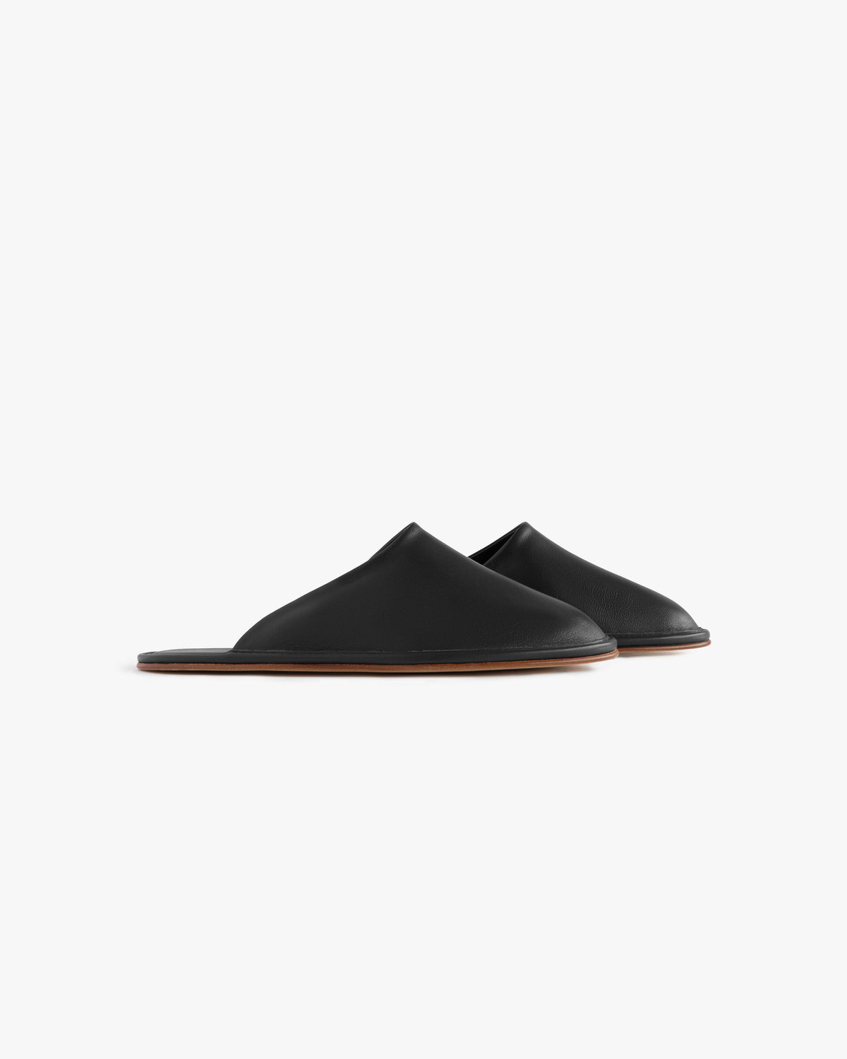 Aimé Leon Dore Black Leather Travel Slipper Footwear
