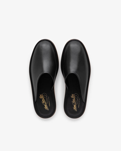 Aimé Leon Dore Black Leather Travel Slipper Footwear