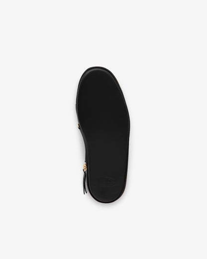 Aimé Leon Dore Black Leather Travel Slipper Footwear