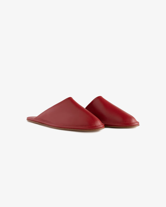Aimé Leon Dore Red scarlet Leather Travel Slipper Footwear