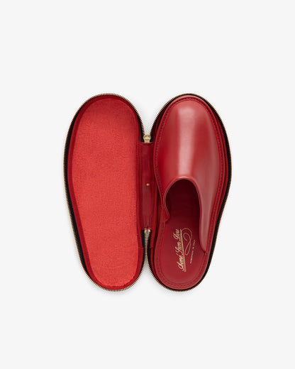 Aimé Leon Dore Red scarlet Leather Travel Slipper Footwear