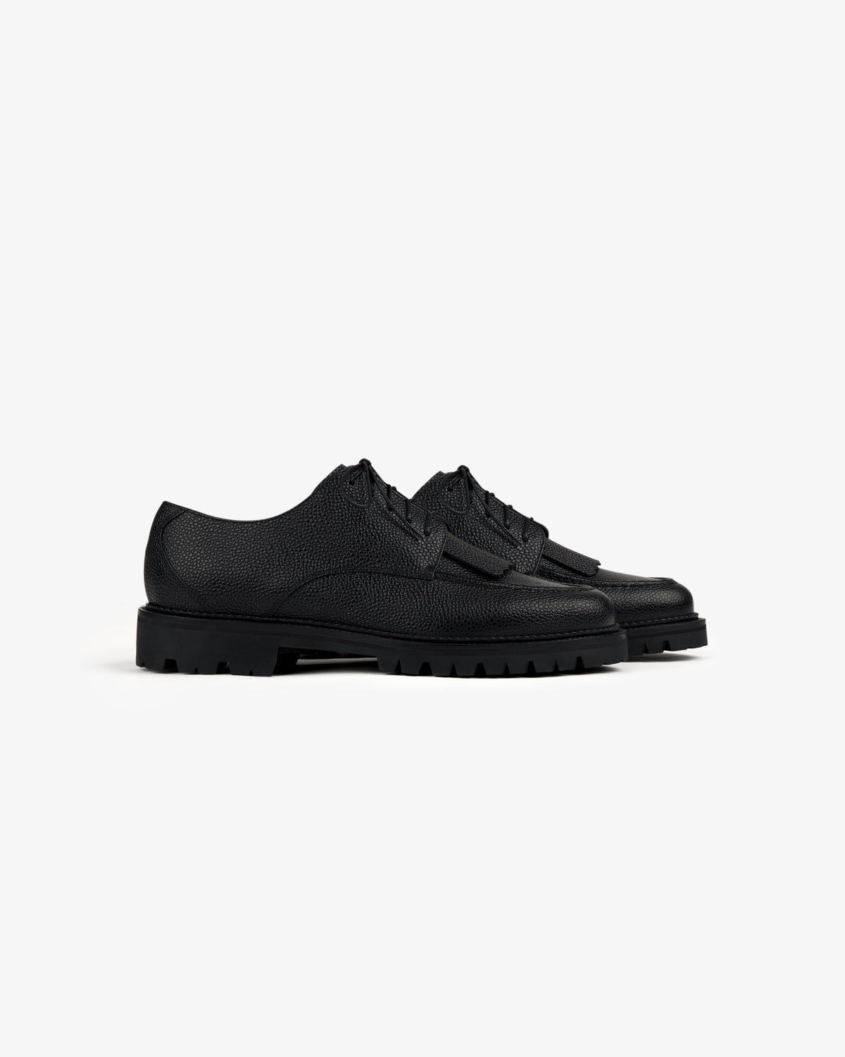 Aimé Leon Dore Black Leather Lug Sole Derby Footwear
