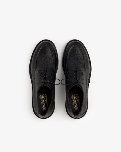 Aimé Leon Dore Black Leather Lug Sole Derby Footwear