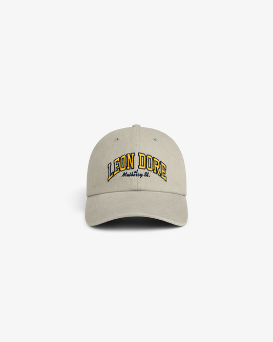 Aimé Leon Dore Stone Mulberry Letterman Hat Headwear