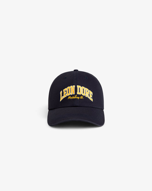 Aimé Leon Dore Navy blazer Mulberry Letterman Hat Headwear