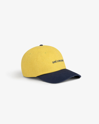 Aimé Leon Dore Cornsilk Pigment Dyed Logo Hat Headwear