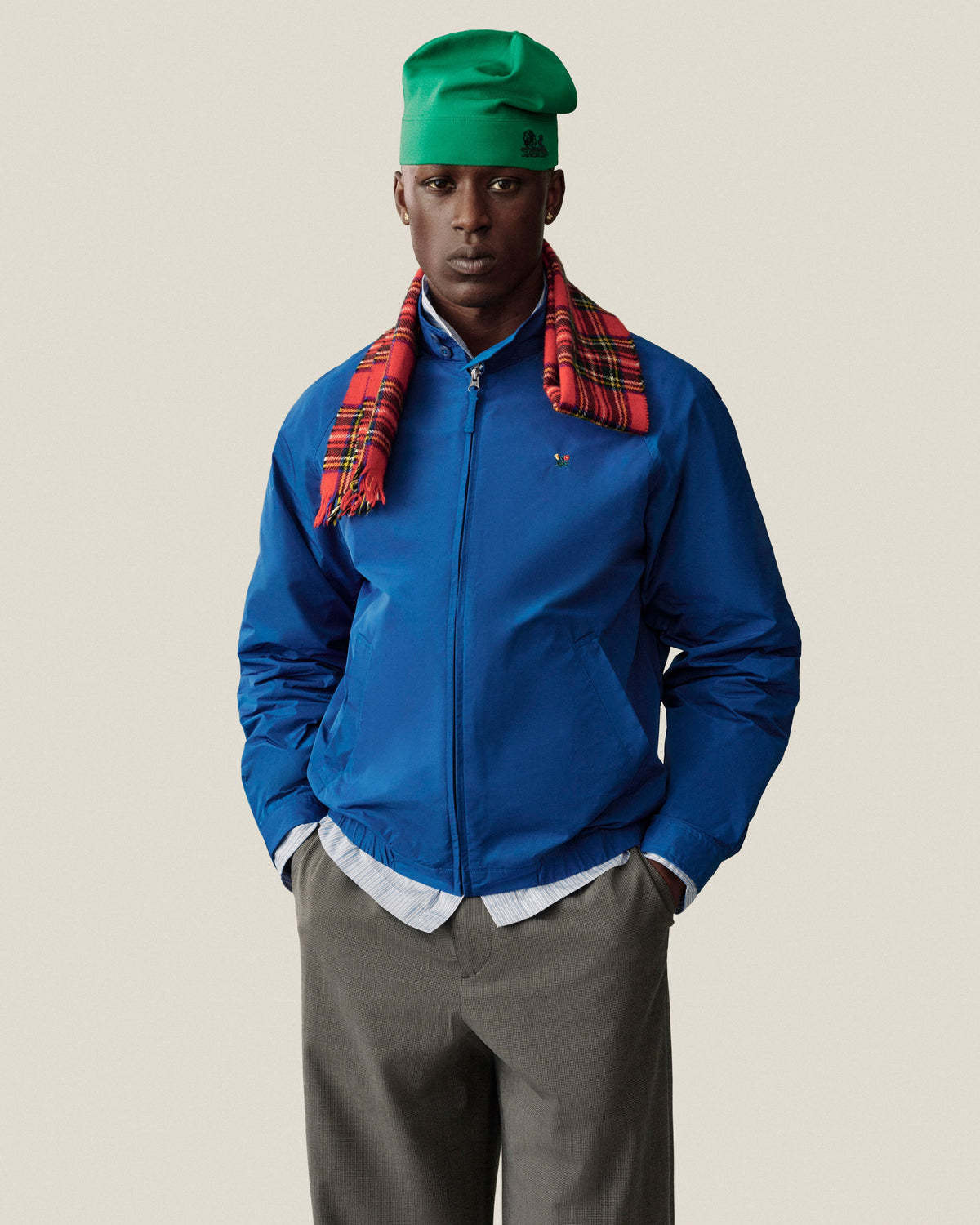 Aimé Leon Dore Pine green Unisphere Skull Cap Headwear