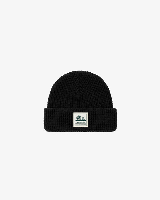 Aimé Leon Dore Jet black Waffle Knit Beanie Headwear