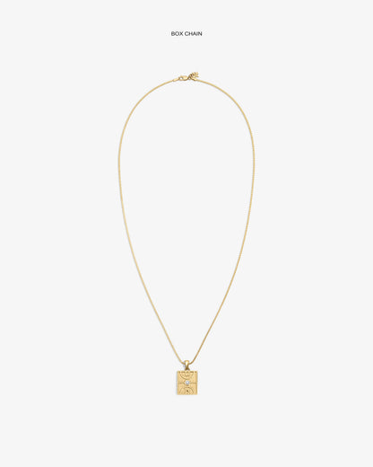 Aimé Leon Dore Evening blue 14Kt Gold Diamond Court Pendant Jewelry