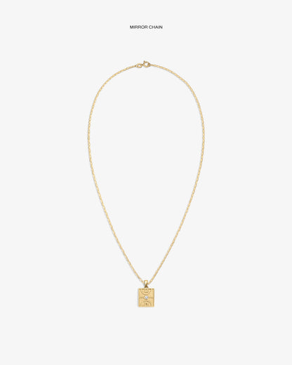 Aimé Leon Dore Evening blue 14Kt Gold Diamond Court Pendant Jewelry