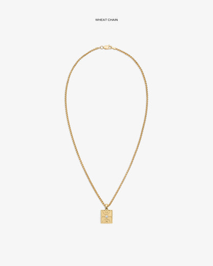 Aimé Leon Dore Evening blue 14Kt Gold Diamond Court Pendant Jewelry