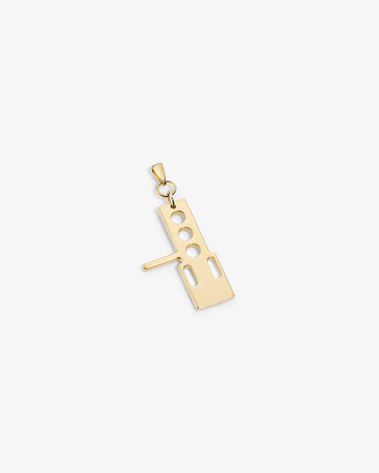 Aimé Leon Dore Evening blue ALD / Technics 14Kt Gold Pendant Jewelry