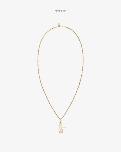 Aimé Leon Dore Evening blue ALD / Technics 14Kt Gold Pendant Jewelry
