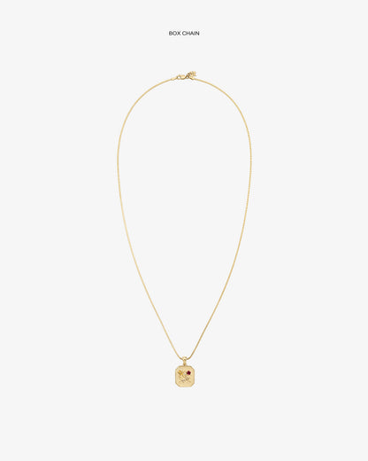 Aimé Leon Dore Evening blue 14Kt Gold Queens Crest Relief Pendant Jewelry