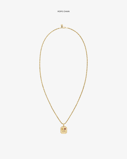 Aimé Leon Dore Evening blue 14Kt Gold Queens Crest Relief Pendant Jewelry