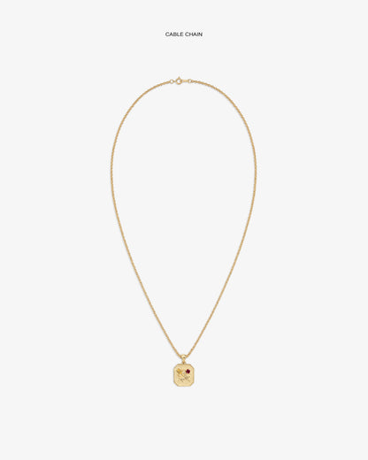 Aimé Leon Dore Evening blue 14Kt Gold Queens Crest Relief Pendant Jewelry
