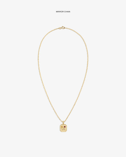 Aimé Leon Dore Evening blue 14Kt Gold Queens Crest Relief Pendant Jewelry
