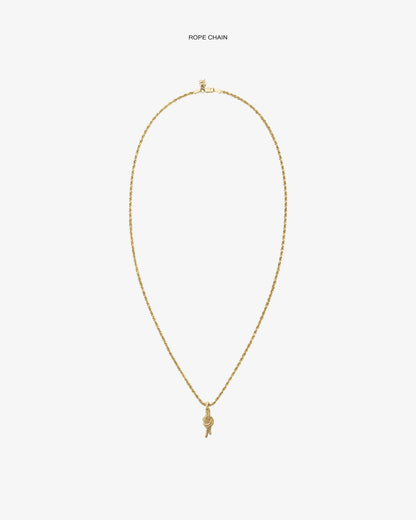 Aimé Leon Dore Evening blue 14Kt Gold Nautical Knot Pendant Jewelry