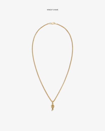 Aimé Leon Dore Evening blue 14Kt Gold Nautical Knot Pendant Jewelry