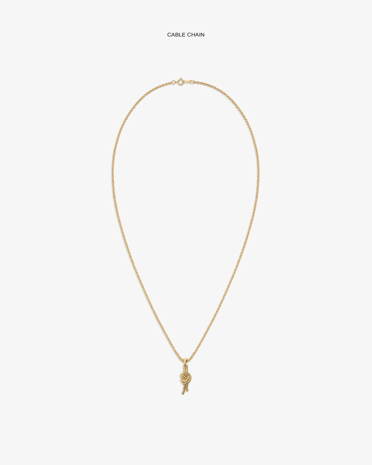 Aimé Leon Dore Evening blue 14Kt Gold Nautical Knot Pendant Jewelry