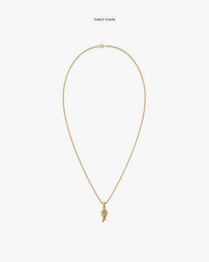 Aimé Leon Dore Evening blue 14Kt Gold Nautical Knot Pendant Jewelry