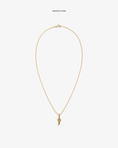 Aimé Leon Dore Evening blue 14Kt Gold Nautical Knot Pendant Jewelry