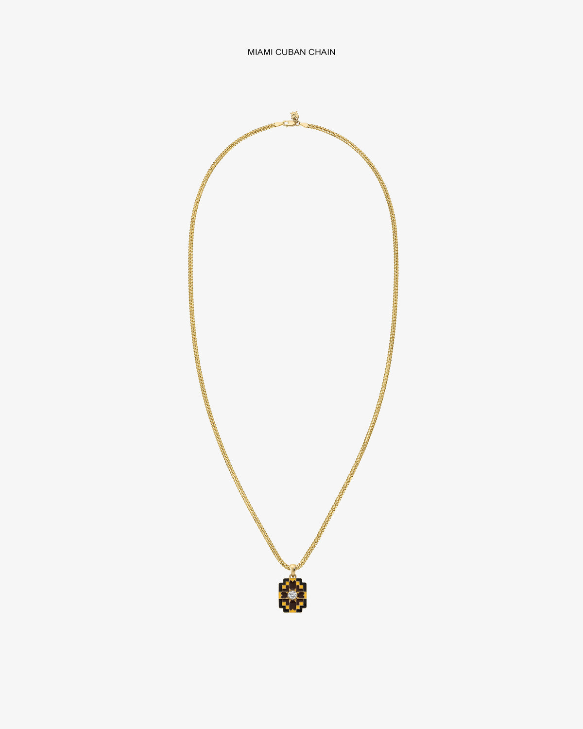 Aimé Leon Dore Evening blue Diamond Mosaic Pendant Jewelry