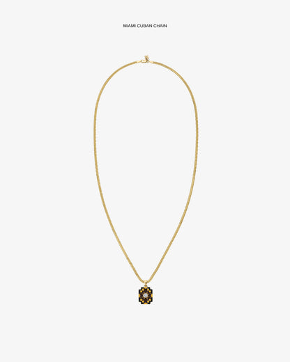 Aimé Leon Dore Evening blue Diamond Mosaic Pendant Jewelry