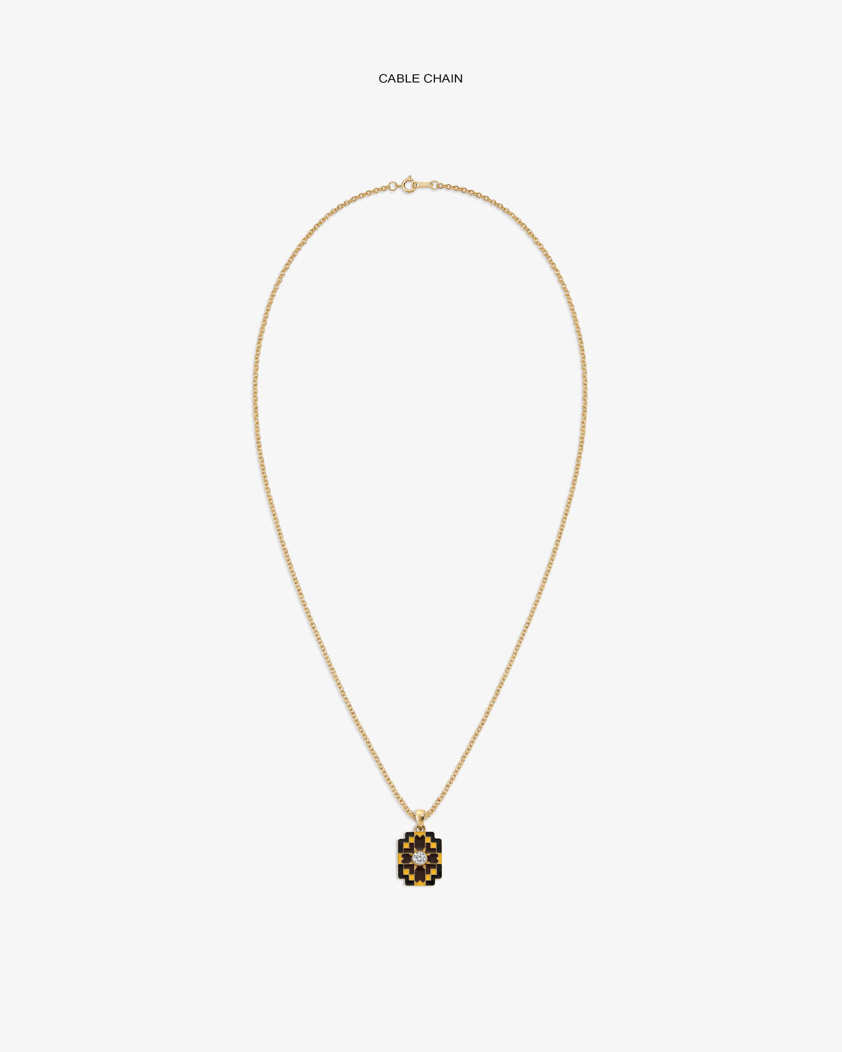Aimé Leon Dore Evening blue Diamond Mosaic Pendant Jewelry