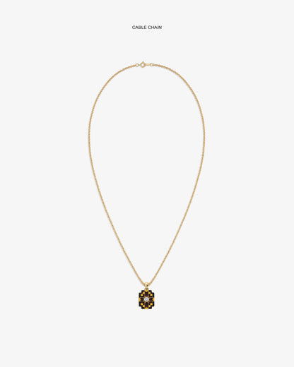 Aimé Leon Dore Evening blue Diamond Mosaic Pendant Jewelry