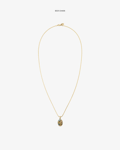 Aimé Leon Dore Evening blue 14Kt Gold Molina Pendant Jewelry