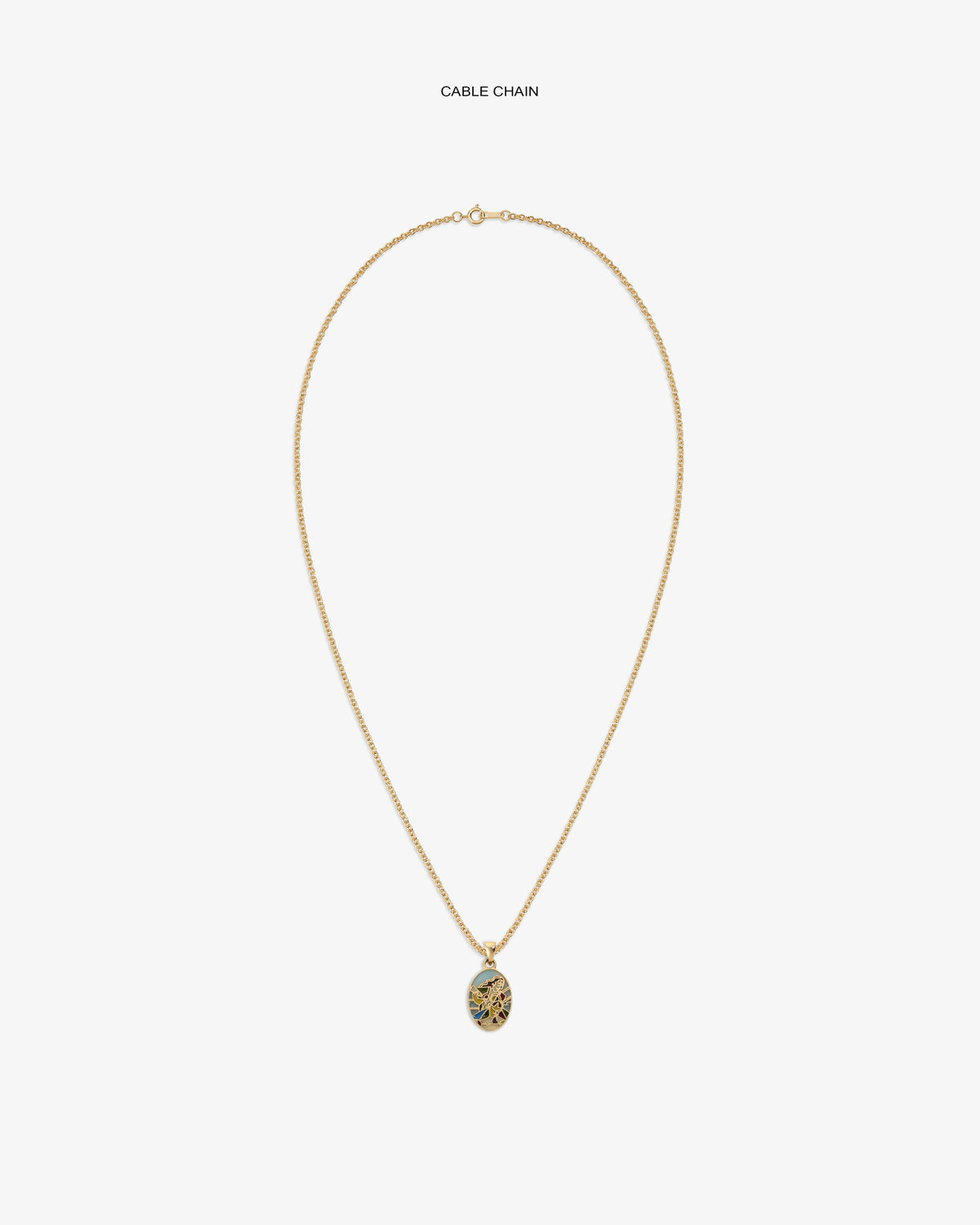 Aimé Leon Dore Evening blue 14Kt Gold Molina Pendant Jewelry