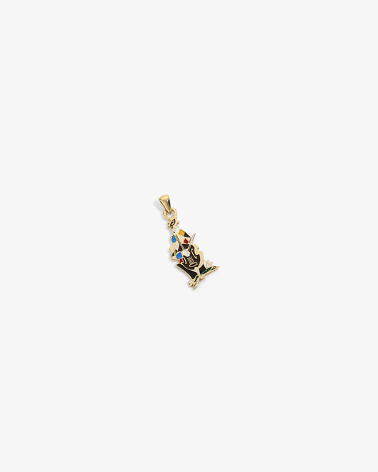 Aimé Leon Dore Evening blue 14Kt Gold Musician Pendant Jewelry