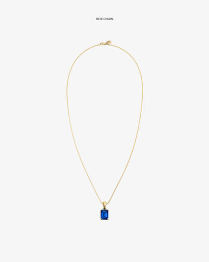 Aimé Leon Dore Evening blue 14Kt Gold Gemstone Pendant Jewelry