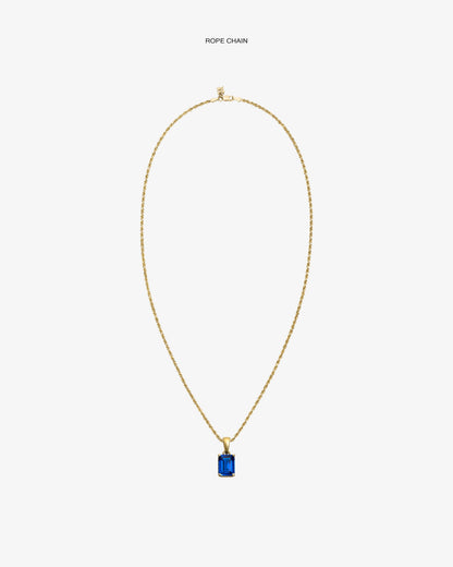 Aimé Leon Dore Evening blue 14Kt Gold Gemstone Pendant Jewelry