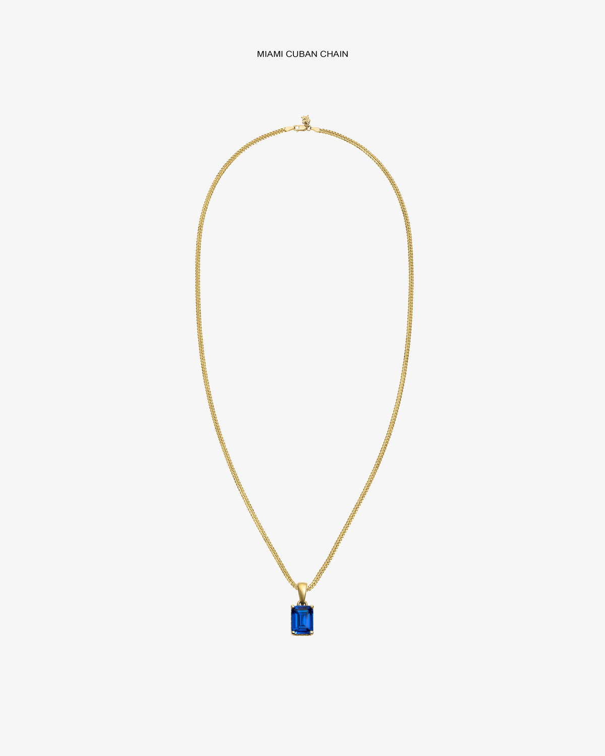 Aimé Leon Dore Evening blue 14Kt Gold Gemstone Pendant Jewelry