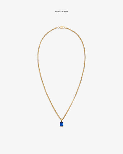 Aimé Leon Dore Evening blue 14Kt Gold Gemstone Pendant Jewelry