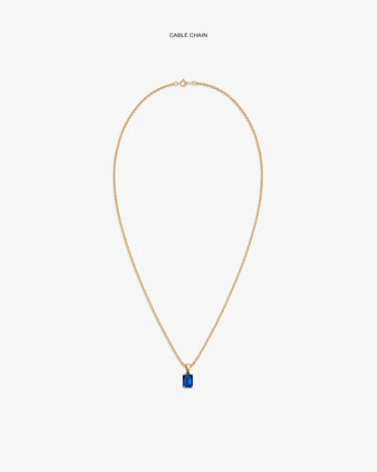 Aimé Leon Dore Evening blue 14Kt Gold Gemstone Pendant Jewelry