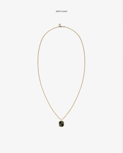Aimé Leon Dore Evening blue 14Kt Gold Mosaic Pendant Jewelry