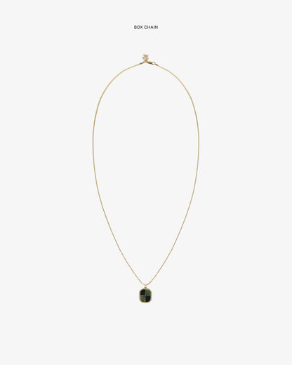Aimé Leon Dore Evening blue 14Kt Gold Mosaic Pendant Jewelry