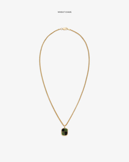Aimé Leon Dore Evening blue 14Kt Gold Mosaic Pendant Jewelry