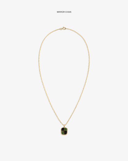 Aimé Leon Dore Evening blue 14Kt Gold Mosaic Pendant Jewelry