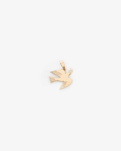 Aimé Leon Dore Evening blue 14Kt Gold Dove Pendant Jewelry