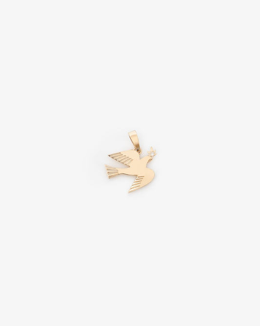 Aimé Leon Dore Evening blue 14Kt Gold Dove Pendant Jewelry