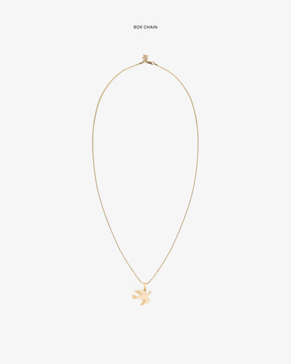 Aimé Leon Dore Evening blue 14Kt Gold Dove Pendant Jewelry
